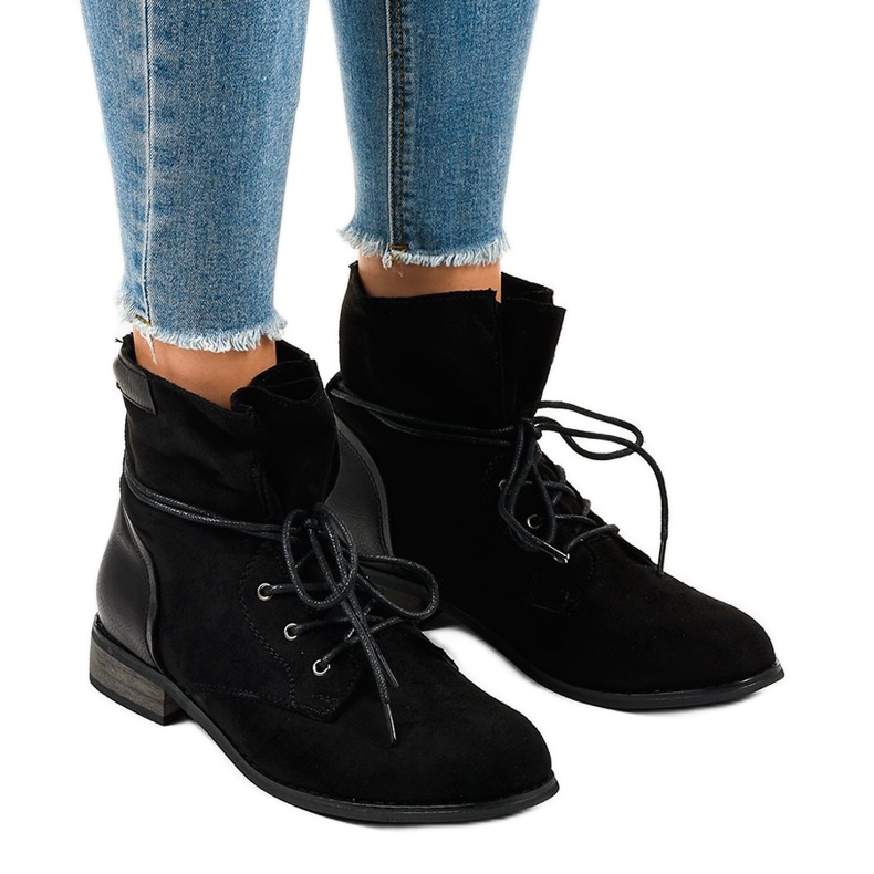 Botines ante negro S83 Botines ante negro S83