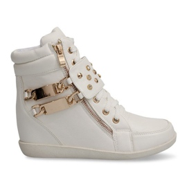 Zapatillas Sneakers On Wedge Boots Ovye WF100 Blanco