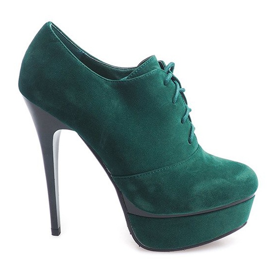 Botas Elegantes De Tacón Alto 7146 Verde Botas Elegantes De Tacón Alto 7146 Verde