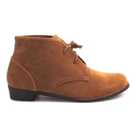 Botas con cordones A-27 Camel marrón