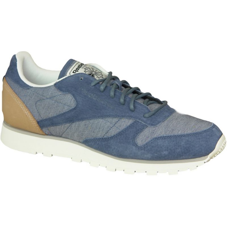 Reebok Cl Leather Fleck M AQ9722 azul