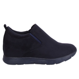 Zapatos azul marino con cuña oculta ZY-7K67 Azul Zapatos azul marino con cuña oculta ZY-7K67 Azul