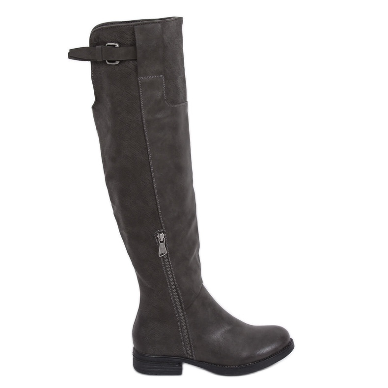 Botas mosquetero gris F2075 Gris