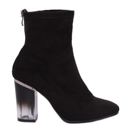 Botas negras de tacón alto H8-93 Negro