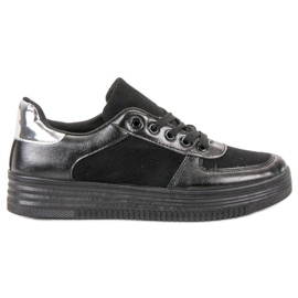 Jumex Zapatos deportivos atados negro
