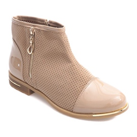Botas Elegantes Caladas B8107 Beige