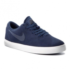 Zapatillas Nike Sb Check Suede Jr AR0132-400 azul marino