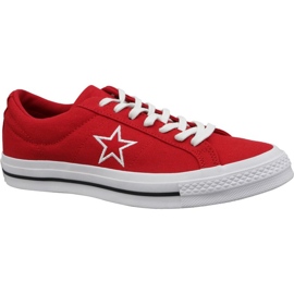 Converse One Star Ox M 163378C zapatos rojos