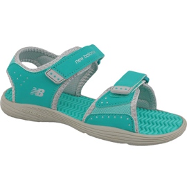 Sandalias azules Jr K2004GRG de New Balance verde