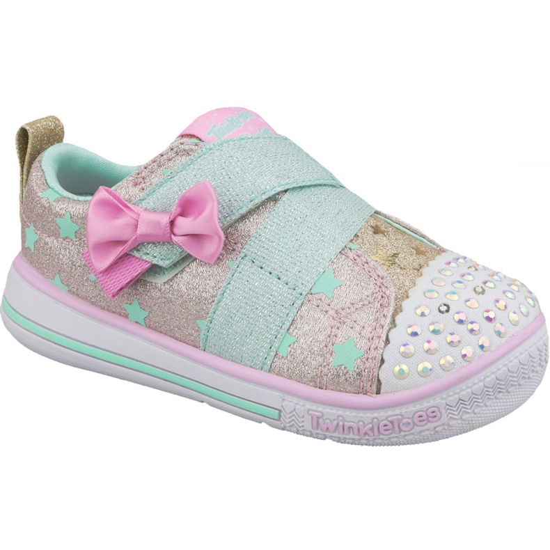 Zapato Skechers Twinkle Play Jr 20138N-GDMT multicolor amarillo