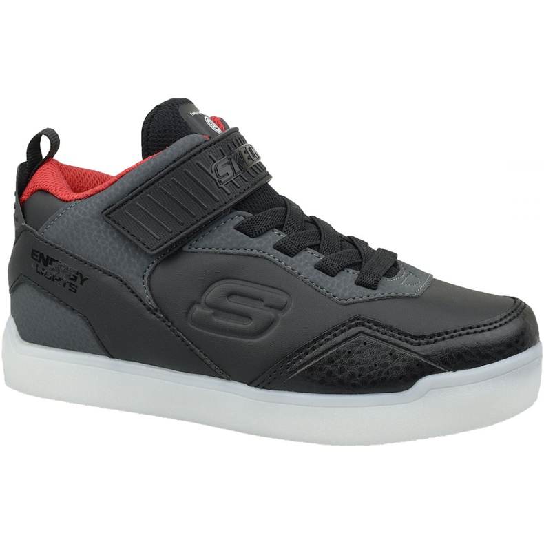 Zapatos Skechers Energy Lights Jr 90613L-BKRD negro