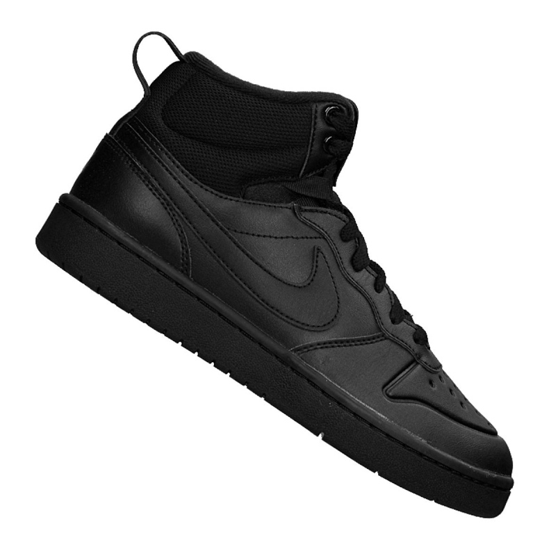 Bota Nike Court Borough Mid 2 (GS) Jr BQ5440-001 negro