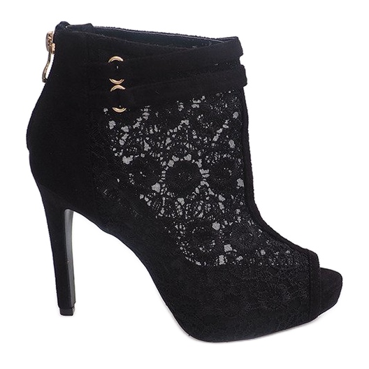 Sandalias De Tacón Alto 8709 Negro Sandalias De Tacón Alto 8709 Negro