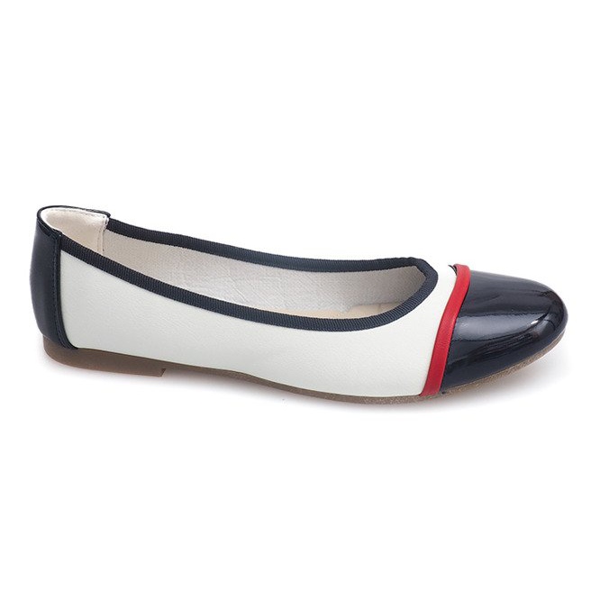 Bailarinas barnizadas 336 Blanco negro