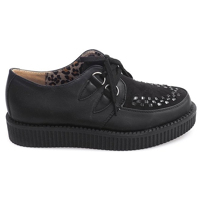 Botas Creepers Con Plataforma 061ss Negro