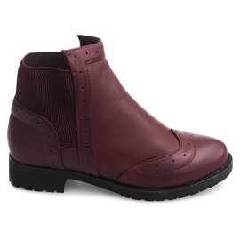 Botas de Jazz Clásicas W102 Bordo rojo Botas de Jazz Clásicas W102 Bordo rojo