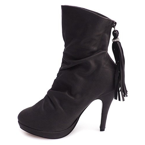 Botas Altas En Un Pin 1020 Gris