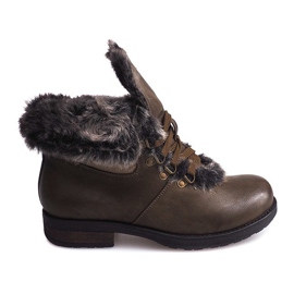 Botas de abrigo Jodhpur boots Fur X467 Green multicolor verde