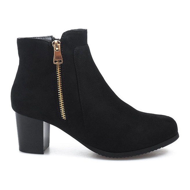 Boots On Heel J0049-1 Negro
