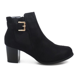Boots On Heel J0052-1 Negro