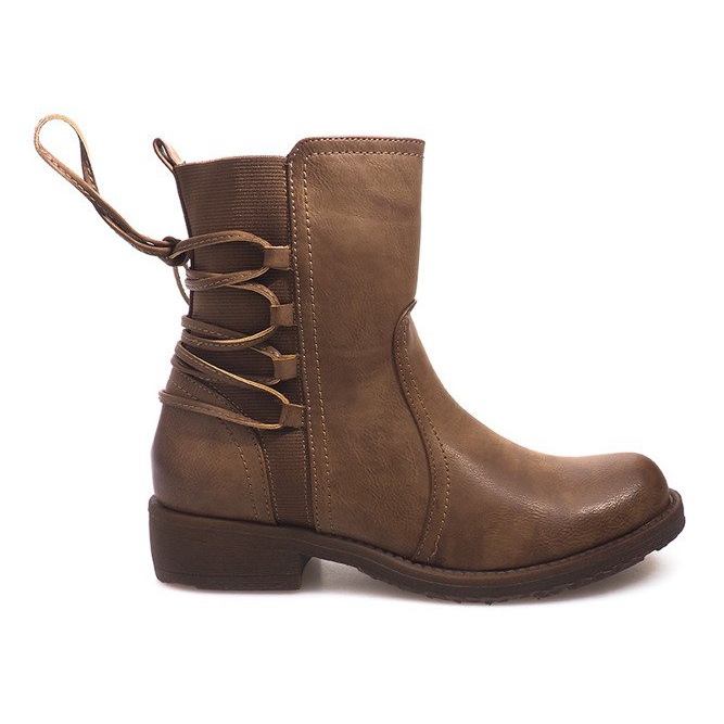 Botas altas 55435 Caqui multicolor verde