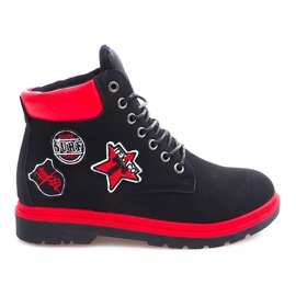 Botas de madera con aislamiento SJ1679-1 Negro