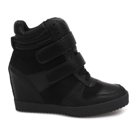 Zapatillas de cuña LB239 Negro