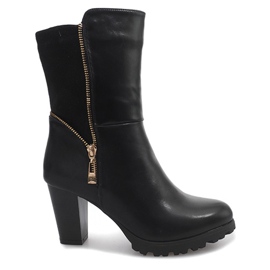Boots On Heel FR59 Negro