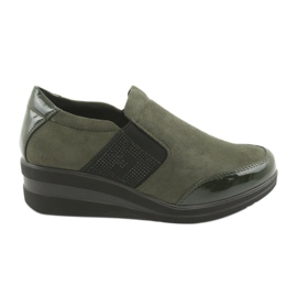 Zapatos con cuña Sergio Leone 225 oliva negro verde