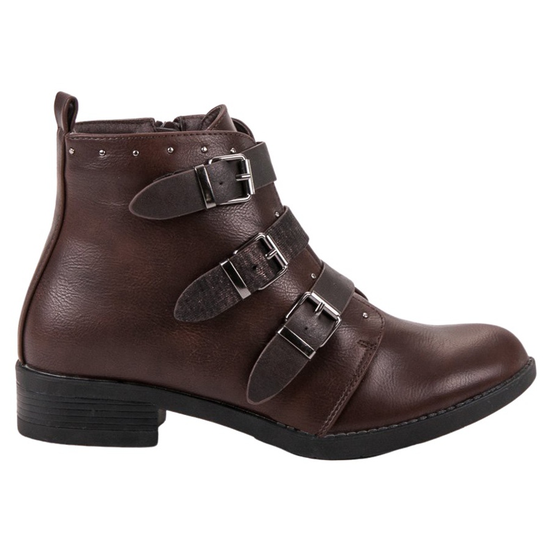 Small Swan Botas con Rayas Decorativas marrón