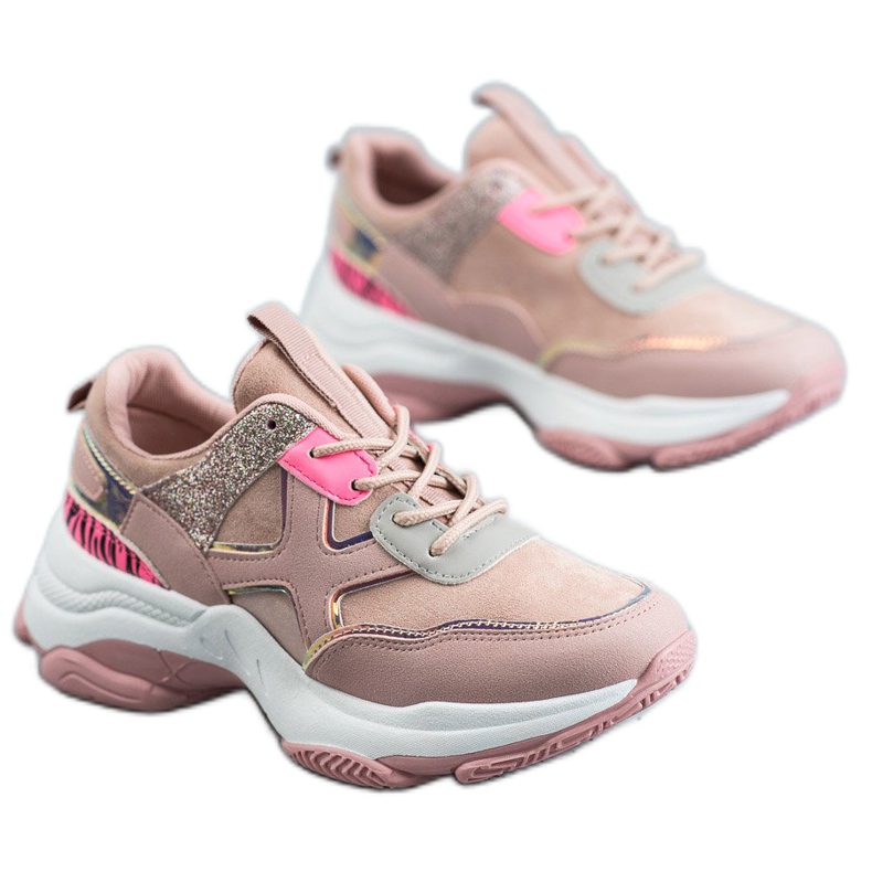 SHELOVET Calzado deportivo de moda rosado