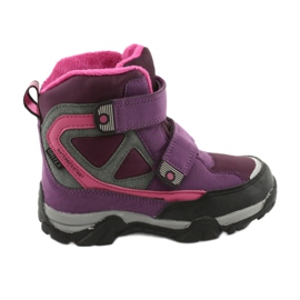 Botas MtTrek Velcro con membrana 18-501-011 púrpura rosa gris