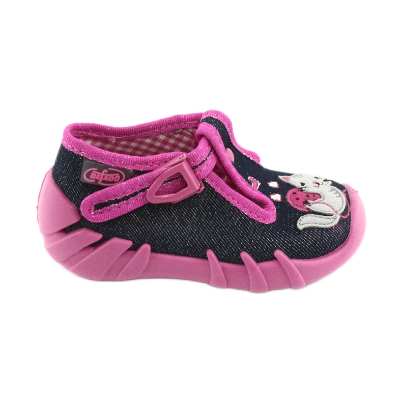 Calzado infantil befado 110P348 azul marino multicolor rosado