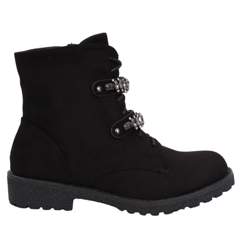 Botas negras con cordones H8-118 Black negro Botas negras con cordones H8-118 Black negro