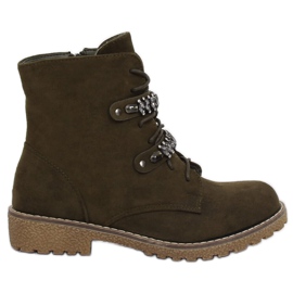 Botas verdes con cordones H8-118 Green