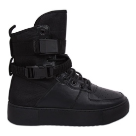 Black Y-027 Zapatillas deportivas negras negro