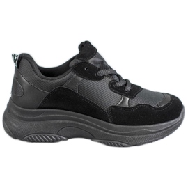 SHELOVET Zapatos deportivos negros