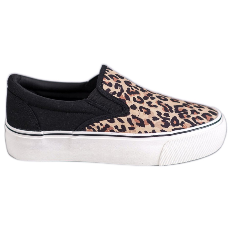 SHELOVET Slipons manchados negro multicolor