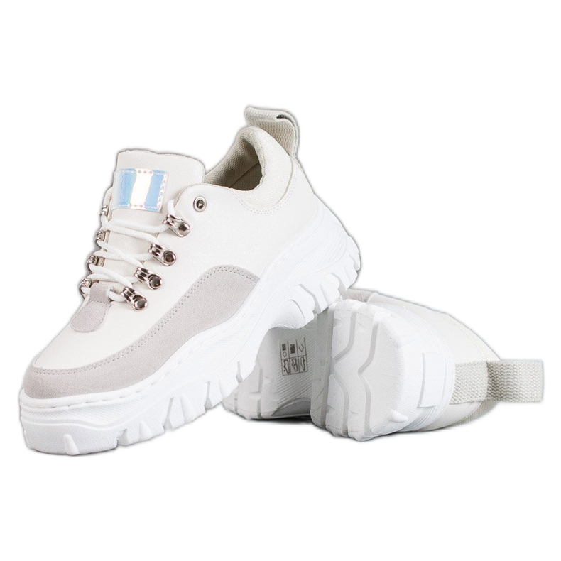 SHELOVET Calzado deportivo con cordones blanco