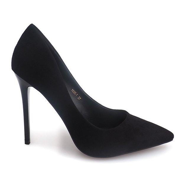 Tacones de ante 1030 Negro