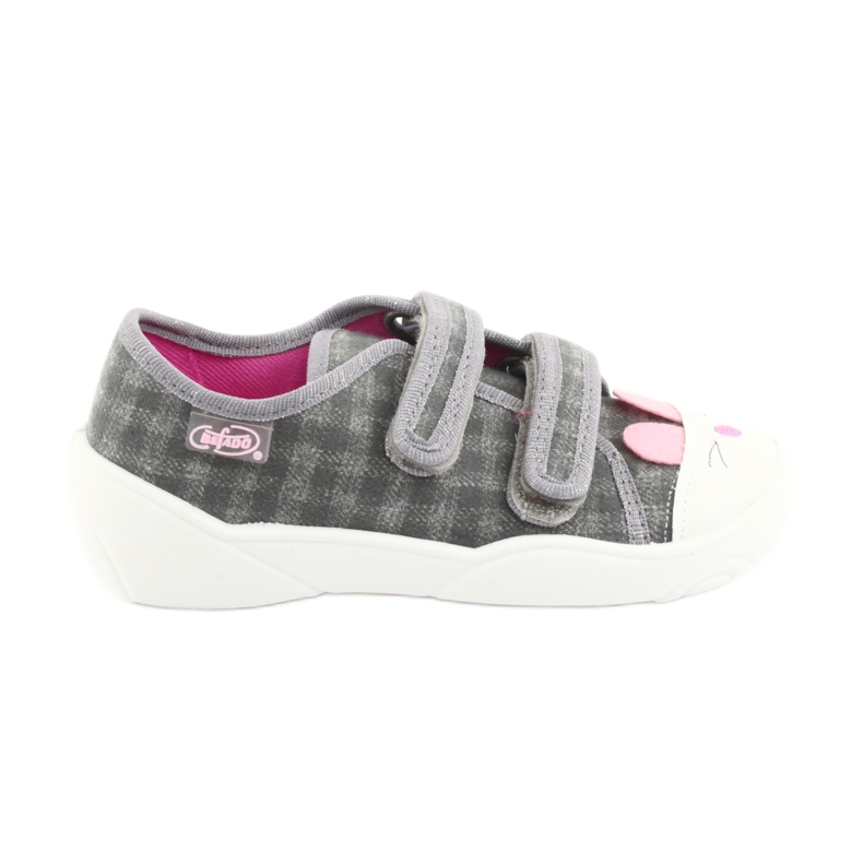 Calzado infantil befado 907P108 rosado gris