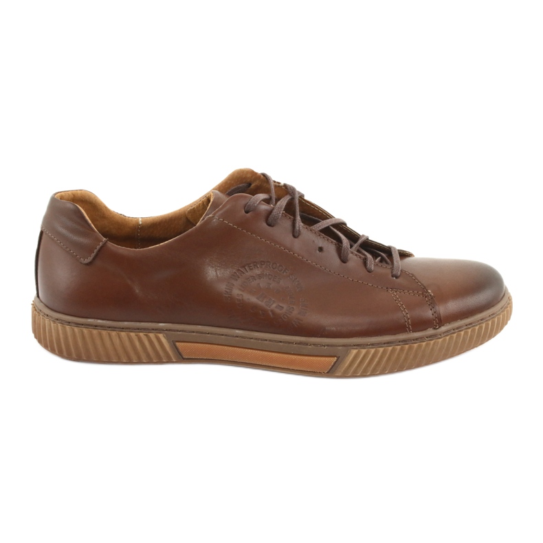 Riko Sports Leather Shoes 893 Brown marrón
