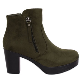 Botas de tacón verde 8B882 Verde
