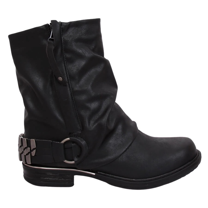 Botas militares negras LL-166P Black negro Botas militares negras LL-166P Black negro