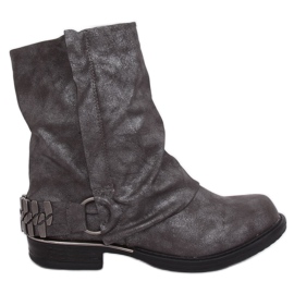 Botas militares grises LL-166P Grey Botas militares grises LL-166P Grey