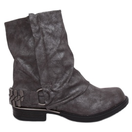 Botas militares grises LL-166P Grey