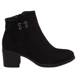 Botas de tacón de mujer negras 8B982 Negra negro