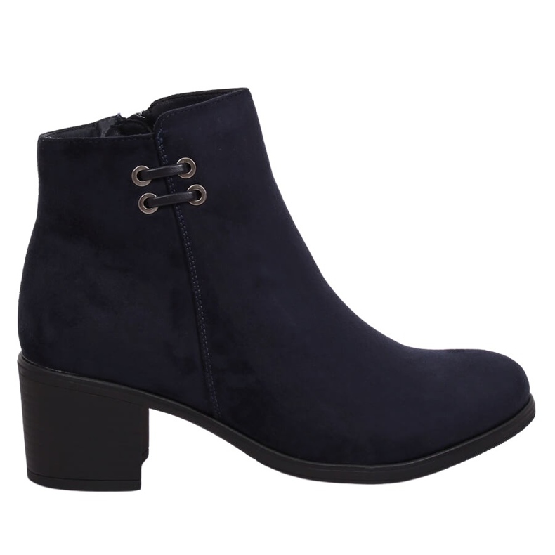 Botas de mujer azul marino 8B982 de tacón alto Azul