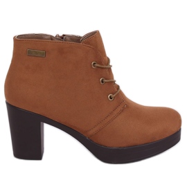 Zapatos de tacón 8B883 Marrón caqui