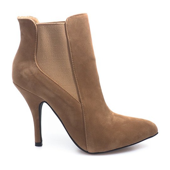 Botas de Tacón Alto 3845-2 Caqui multicolor Botas de Tacón Alto 3845-2 Caqui multicolor